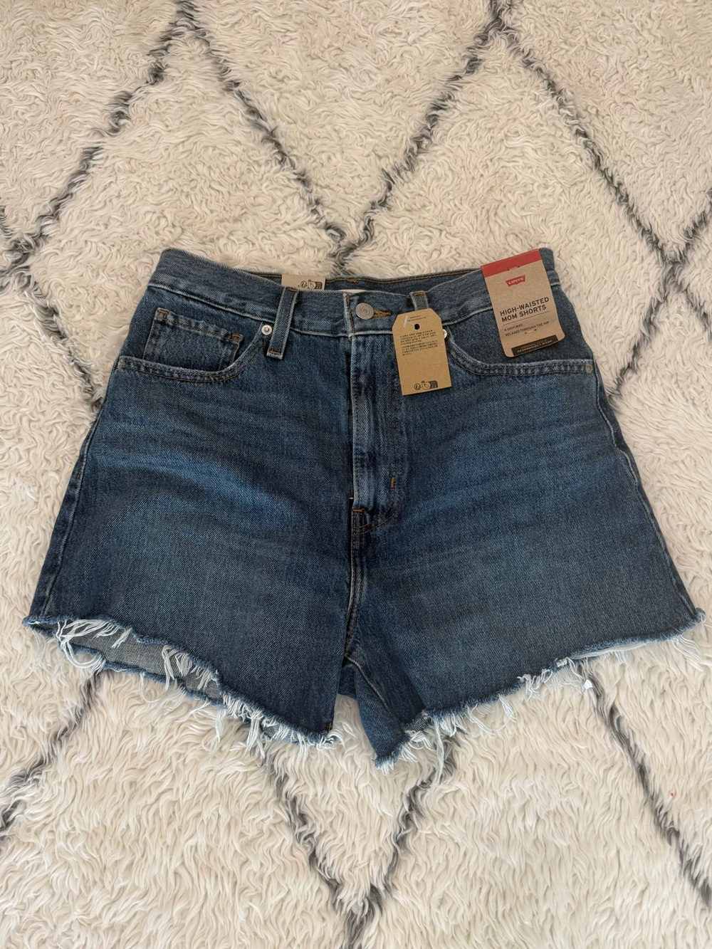 Levi High Waisted Mom Shorts